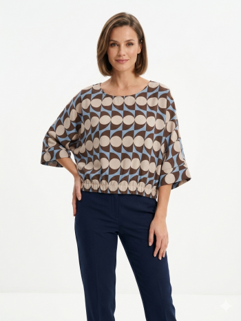 Sienna Circle Print Top